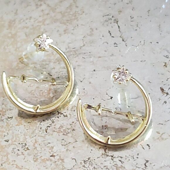 New! Anna Glass Hoop Earrings - Picture 14 of 15